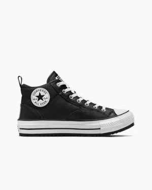 Botas Converse Chuck Taylor All Star Malden Street Mujer Negras Blancas Chile | C-95124739