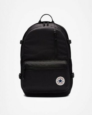 Mochilas Converse Straight Edge Mujer Negras Chile | C-85906479