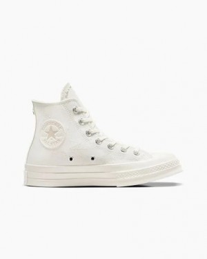 Zapatillas Converse Chuck 70 Stars Hombre Blancas Beige Chile | C-94860719