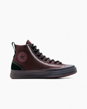 Zapatillas Converse Chuck Taylor All Star CX EXP2 Hombre Burdeos Negras Blancas Chile | C-26403179