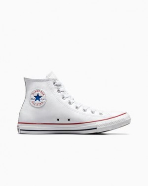 Zapatillas Converse Chuck Taylor All Star Leather Hombre Blancas Chile | C-92375189