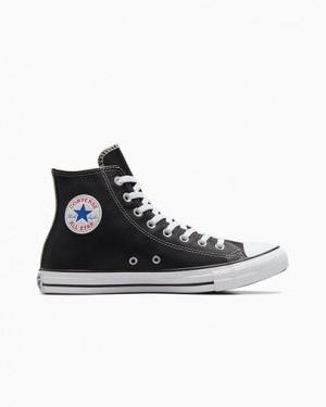 Zapatillas Converse Chuck Taylor All Star Leather Hombre Negras Chile | C-62193809