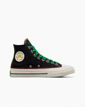 Zapatillas Converse Converse x Daily Paper Chuck 70 Hombre Negras Multicolor Chile | C-62048519