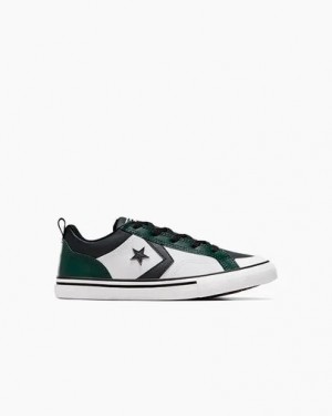 Zapatillas Converse Pro Blaze Niños Verde Negras Blancas Chile | C-91307259