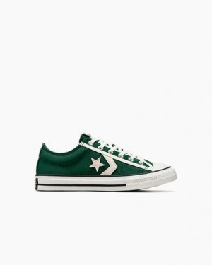 Zapatillas Converse Star Player 76 Luxe Niños Verde Blancas Negras Chile | C-92637509