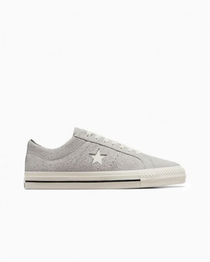 Zapatillas Skate Converse CONS One Star Pro Suede Mujer Gris Negras Chile | C-23968179