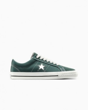 Zapatillas Skate Converse Converse x thisisneverthat One Star Pro Mujer Verde Negras Blancas Chile | C-24837569