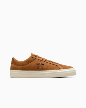 Zapatillas Tenis Converse CONS One Star Pro Nubuck Hombre Marrones Chile | C-69428019