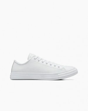 Zapatillas Tenis Converse Chuck Taylor All Star Leather Hombre Blancas Chile | C-23704659