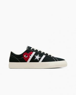 Zapatillas Tenis Converse Converse x PLAY Comme des Garçons One Star Academy Pro Hombre Negras Rojas Chile | C-47985369