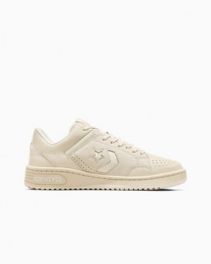 Zapatillas Tenis Converse Weapon Leather Hombre Beige Claro Chile | C-21036479