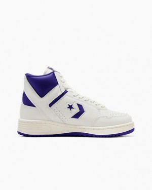 Zapatillas de Baloncesto Converse Weapon Hombre Moradas Blancas Chile | C-26049789