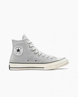 Zapatillas de Lona Converse Chuck 70 Mujer Gris Negras Chile | C-07845169