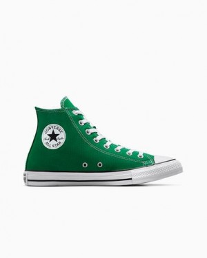 Zapatillas de Lona Converse Chuck Taylor All Star Mujer Verde Blancas Chile | C-57140329