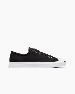 Zapatillas de Lona Converse Jack Purcell Mujer Negras Blancas Chile | C-03541969