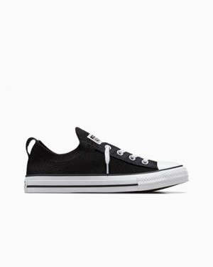 Zapatos Slip On Converse Chuck Taylor All Star Shoreline Knit Mujer Negras Blancas Chile | C-27693089