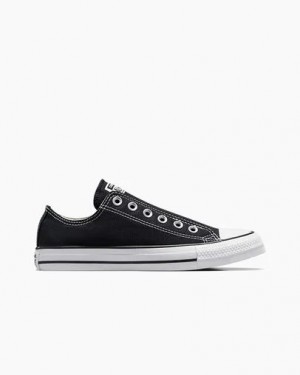 Zapatos Slip On Converse Chuck Taylor All Star Mujer Negras Blancas Chile | C-48612509