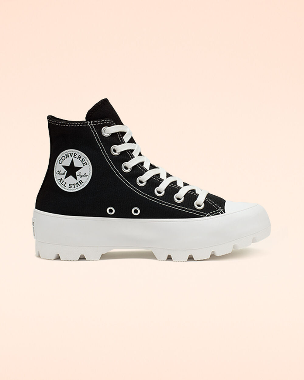 Botas de Invierno Converse Chuck Taylor All Star Lugged Mujer Negras Blancas Negras | Chile-04716