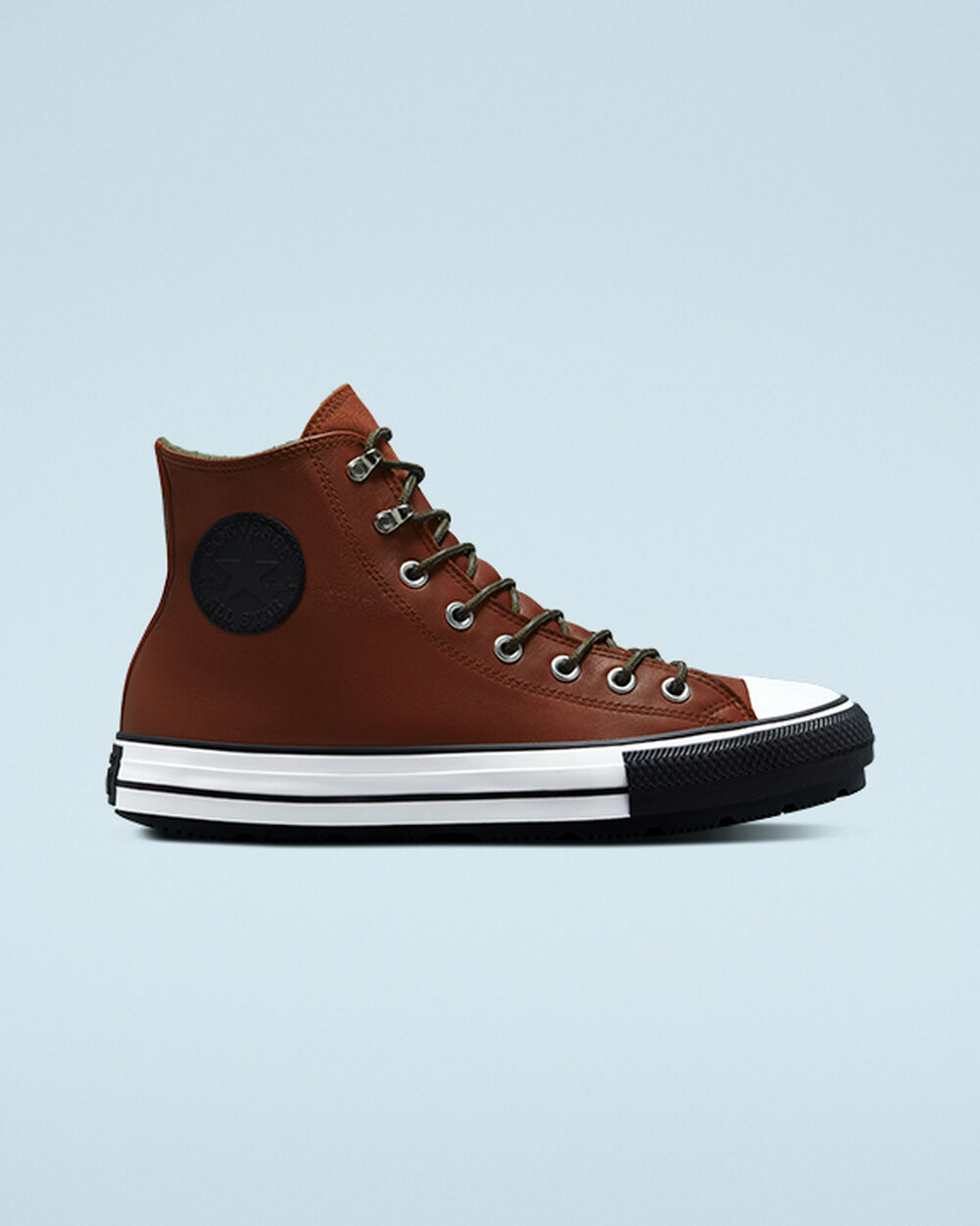 Botas de Invierno Converse Chuck Taylor All Star Mujer Marrones Blancas Negras | Chile-16209