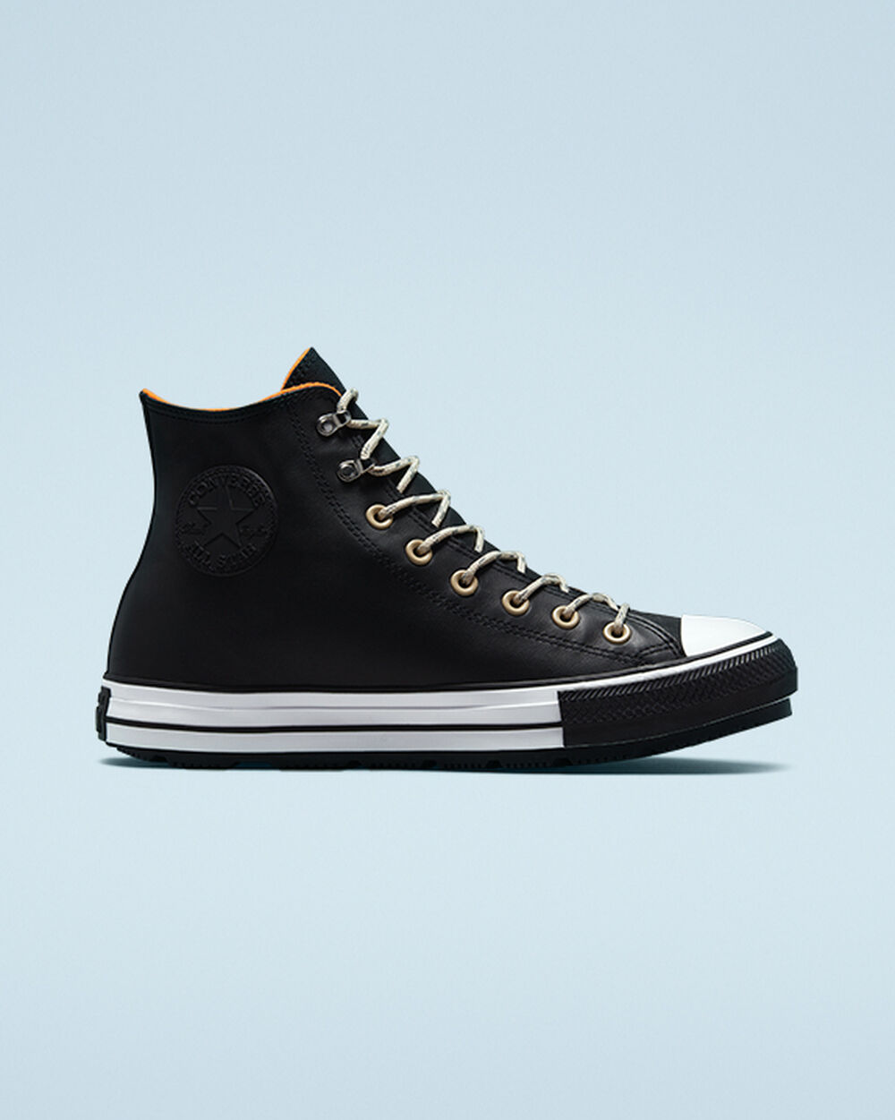 Botas de Invierno Converse Chuck Taylor All Star Hombre Negras Blancas Negras | Chile-58132