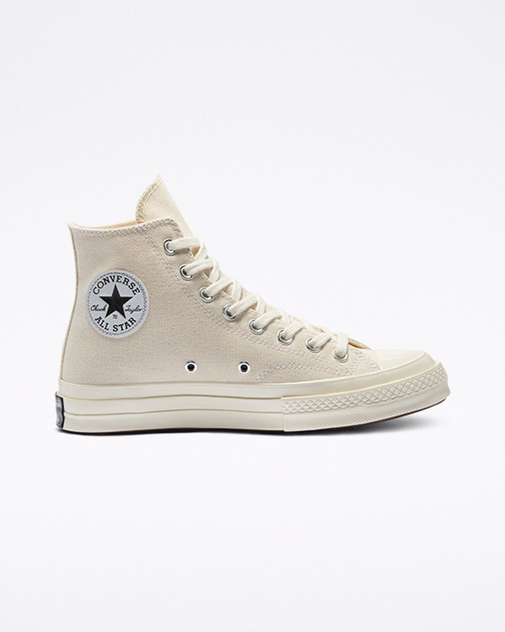 Zapatillas Converse Chuck 70 Mujer Beige Negras | Chile-48152