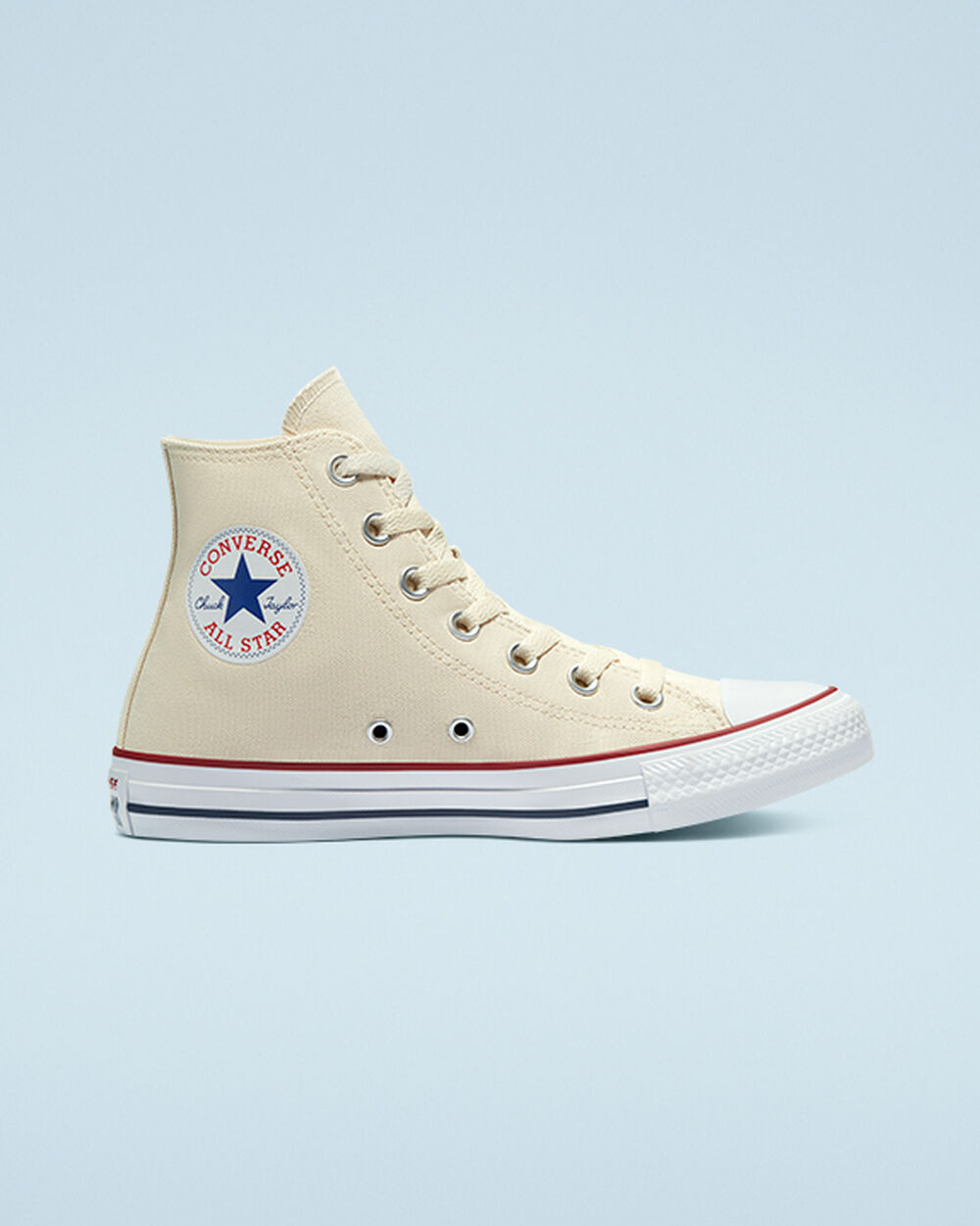 Zapatillas Converse Chuck Taylor All Star Mujer Beige Blancas | Chile-83425