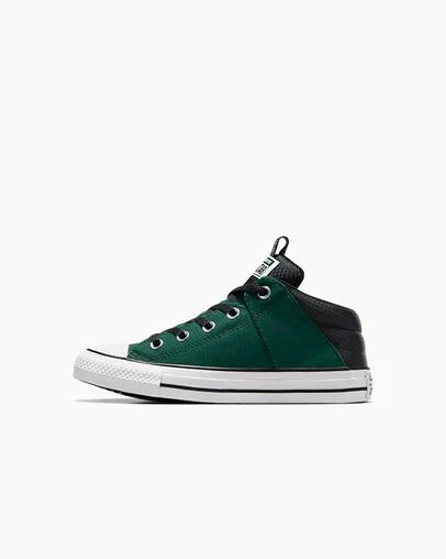 Botas Converse Chuck Taylor All Star Axel Sporty Niños Verde Negras Blancas Chile | C-76951329