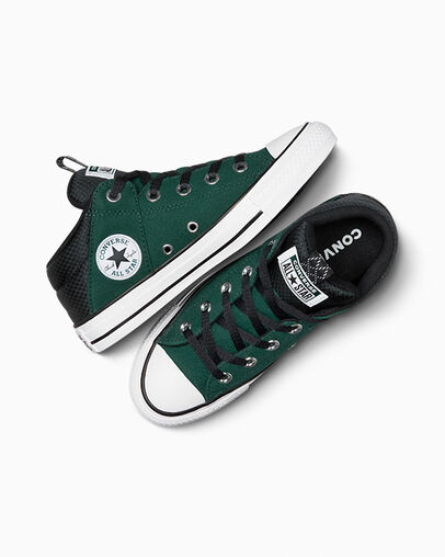 Botas Converse Chuck Taylor All Star Axel Sporty Niños Verde Negras Blancas Chile | C-76951329