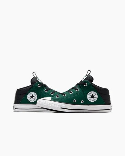 Botas Converse Chuck Taylor All Star Axel Sporty Niños Verde Negras Blancas Chile | C-76951329