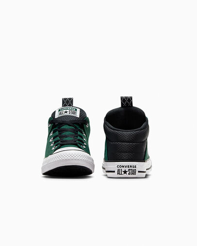 Botas Converse Chuck Taylor All Star Axel Sporty Niños Verde Negras Blancas Chile | C-76951329