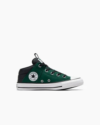 Botas Converse Chuck Taylor All Star Axel Sporty Niños Verde Negras Blancas Chile | C-76951329