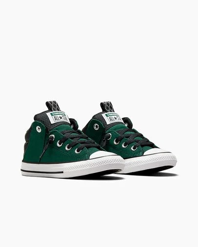 Botas Converse Chuck Taylor All Star Axel Sporty Easy-On Niños Verde Negras Blancas Chile | C-49603759