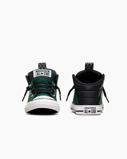 Botas Converse Chuck Taylor All Star Axel Sporty Easy-On Niños Verde Negras Blancas Chile | C-49603759