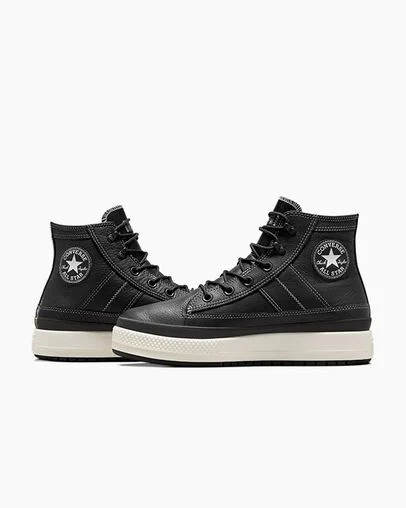 Botas Converse Chuck Taylor All Star Equip Waterproof Hombre Negras Blancas Chile | C-14865329