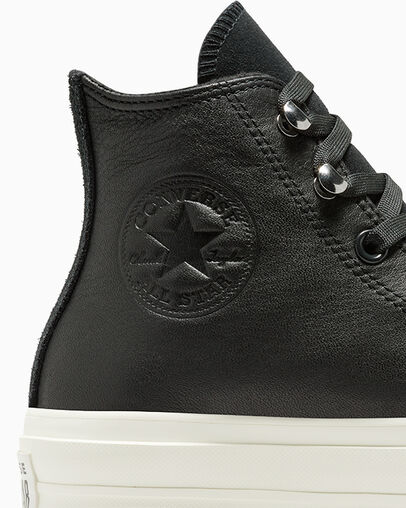 Botas Converse Chuck Taylor All Star Lift Platform Water Repellent Leather Mujer Negras Chile | C-96125349