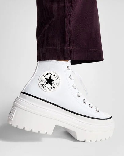 Botas Converse Chuck Taylor All Star Lugged Heel Platform Mujer Blancas Negras Chile | C-52839619