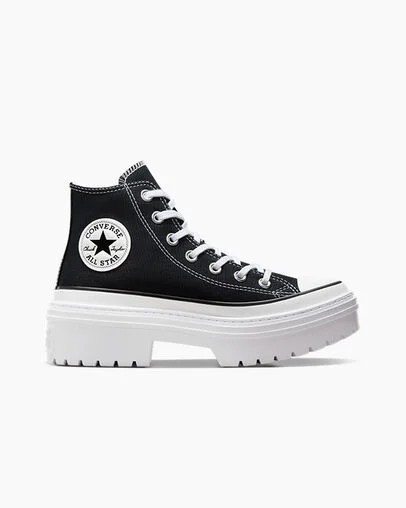 Botas Converse Chuck Taylor All Star Lugged Heel Platform Mujer Negras Blancas Chile | C-14957289