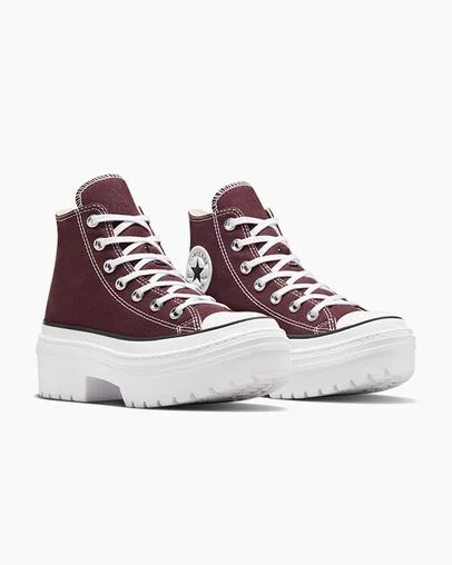 Botas Converse Chuck Taylor All Star Lugged Heel Platform Mujer Burdeos Blancas Negras Chile | C-40356179