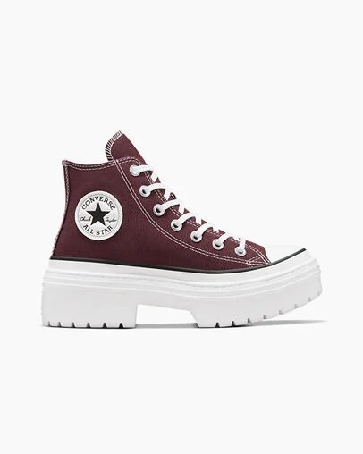 Botas Converse Chuck Taylor All Star Lugged Heel Platform Mujer Burdeos Blancas Negras Chile | C-40356179