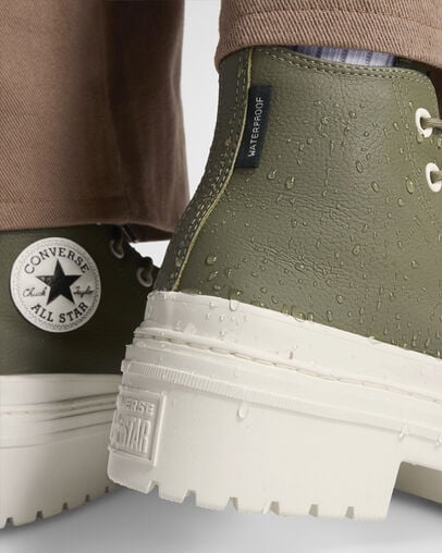 Botas Converse Chuck Taylor All Star Lugged Heel Platform Waterproof Mujer Verde Oscuro Negras Chile | C-45629089