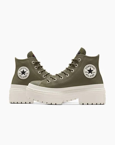 Botas Converse Chuck Taylor All Star Lugged Heel Platform Waterproof Mujer Verde Oscuro Negras Chile | C-45629089