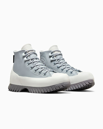 Botas Converse Chuck Taylor All Star Lugged 2.0 Platform Leather Mujer Plateadas Gris Chile | C-53480199