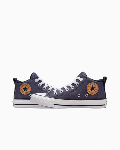 Botas Converse Chuck Taylor All Star Malden Street Niños Gris Moradas Blancas Chile | C-17924039