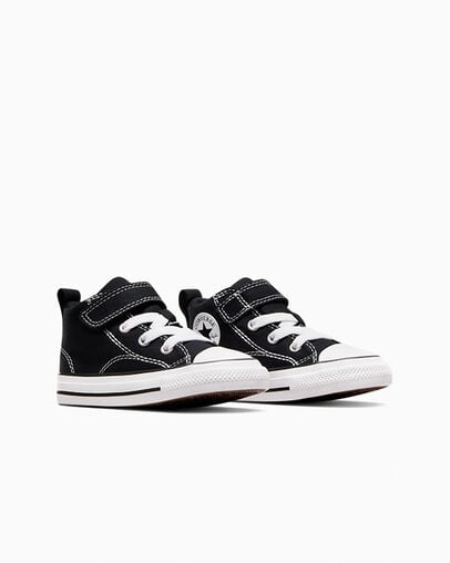 Botas Converse Chuck Taylor All Star Malden Street Niños Negras Blancas Chile | C-67183409