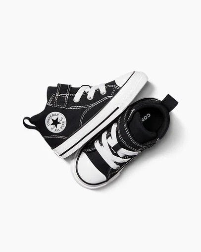 Botas Converse Chuck Taylor All Star Malden Street Niños Negras Blancas Chile | C-67183409