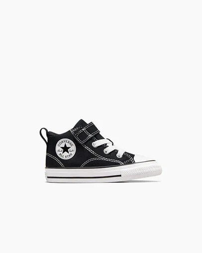 Botas Converse Chuck Taylor All Star Malden Street Niños Negras Blancas Chile | C-67183409