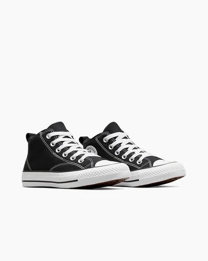 Botas Converse Chuck Taylor All Star Malden Street Niños Negras Blancas Chile | C-21873659