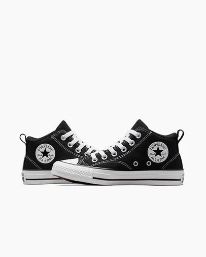 Botas Converse Chuck Taylor All Star Malden Street Niños Negras Blancas Chile | C-21873659