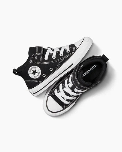 Botas Converse Chuck Taylor All Star Malden Street Niños Negras Blancas Chile | C-02861979