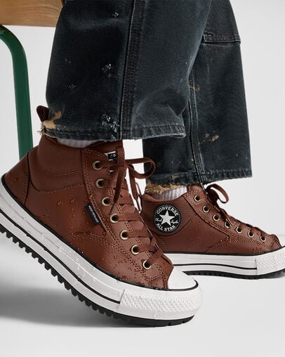 Botas Converse Chuck Taylor All Star Malden Street Hombre Marrones Marrones Blancas Chile | C-23615049